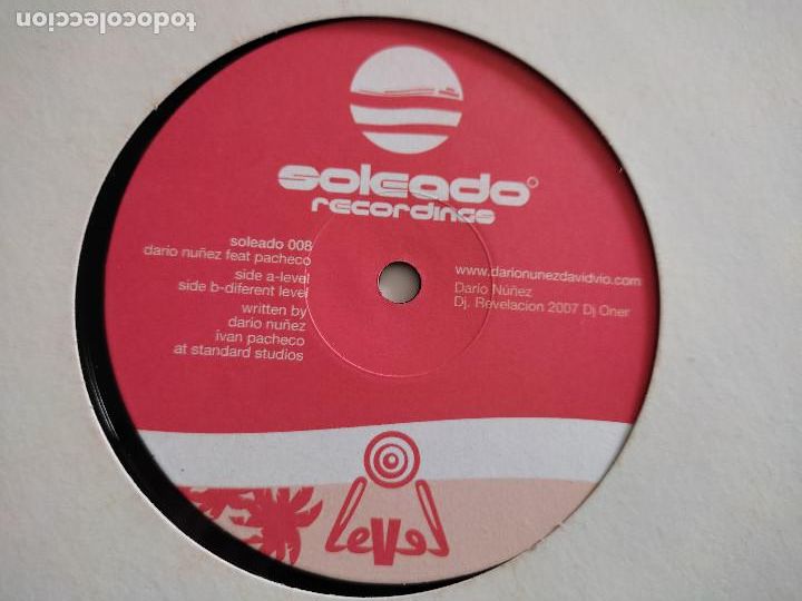 Discos de vinilo: Dario N&uacute;&ntilde;ez Feat. Pacheco* - Level (12&rdquo;) - Foto 1