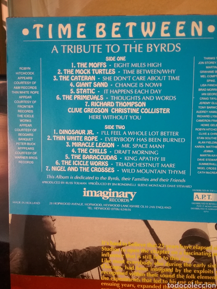 Discos de vinilo: TIME BETWEEN 1989 Tribute to Byrds IMAGINARY RECORDS - Foto 2