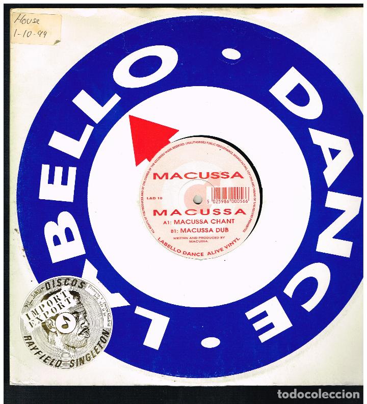 Discos de vinilo: MACUSSA - MACUSSA CHANT - MAXI SINGLE 1994 - ED. UK - Foto 1