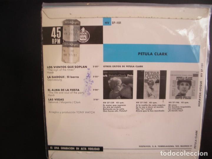 Discos de vinilo: PETULA CLARK- LOS VIENTOS QUE SOPLAN. EP. - Foto 2