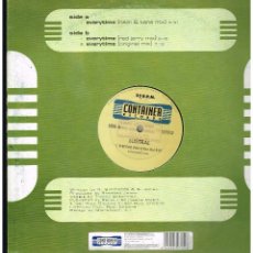 Disques de vinyle: LUSTRAL - EVERYTIME - MAXI SINGLE 1997 - ED. ESPAÑA. Lote 262735810