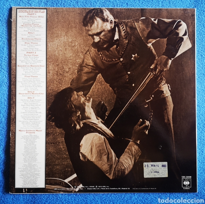 Discos de vinilo: PAT GARRETT & BILLY THE KID - BOB DYLAN - Foto 2