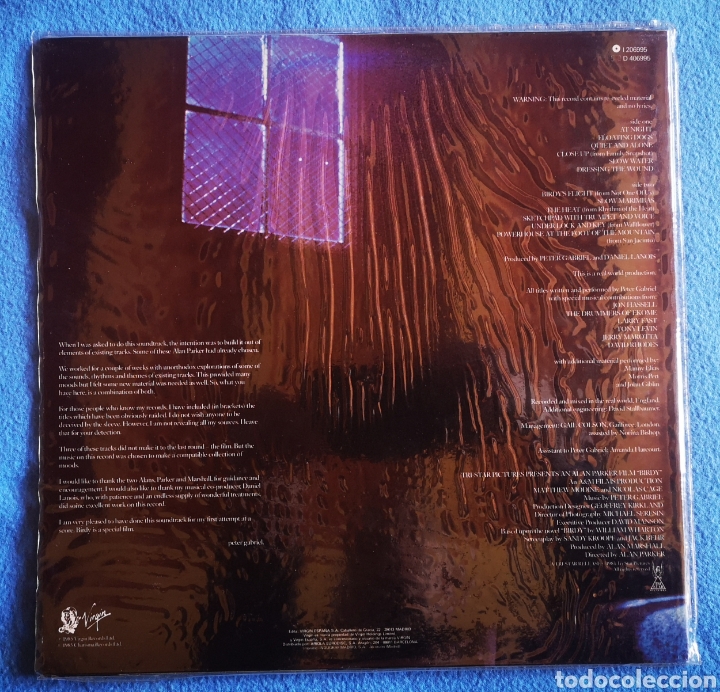 Discos de vinilo: BIRDY - PETER GABRIEL - LP - Foto 2
