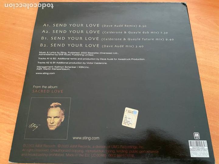 Discos de vinilo: STING (SEND YOUR LOVE) MAXI (B-28) - Foto 3