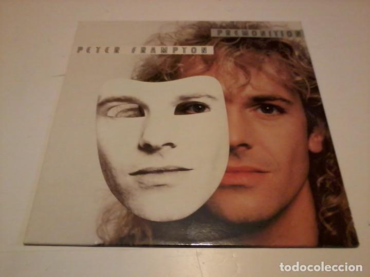 Discos de vinilo: Peter Frampton LP Premonition Esp.1985 encarte - Foto 1