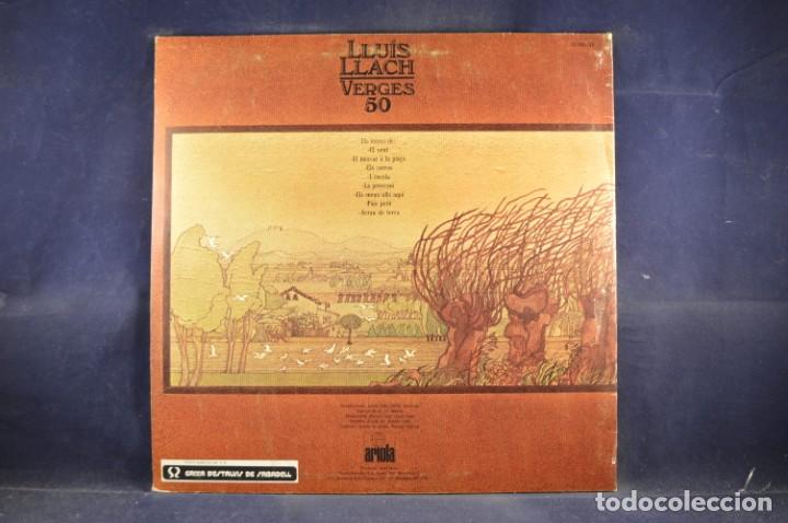 Discos de vinilo: LLUIS LLACH - VERGES 50 - LP - Foto 2