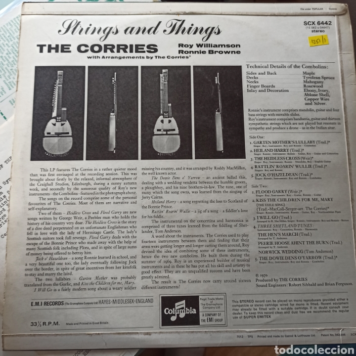 Discos de vinilo: The Corries - Strings And Things (Columbia, UK, 1970) - Foto 2