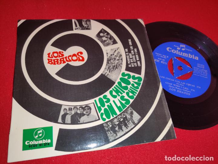 Discos de vinilo: LOS BRAVOS Al ponerse el sol/Bye bye baby +2 EP 7 1967 Columbia LOS CHICOS CON LAS CHICAS BSO