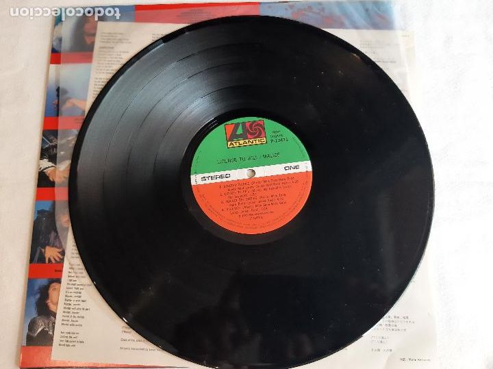 Discos de vinilo: MALICE -LICENSE TO KILL- (1987) LP DISCO VINILO - Foto 8