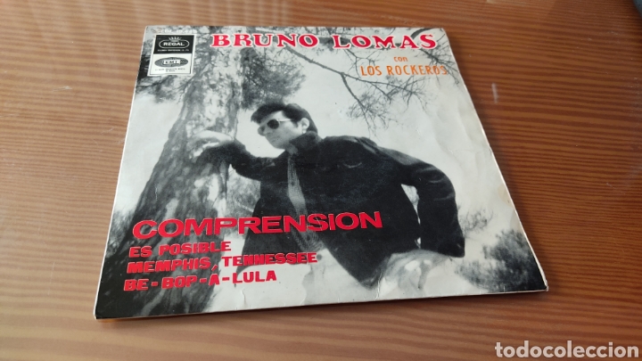 Discos de vinilo: Disco vinilo single BRUNO LOMAS Y LOS ROCKEROS - Foto 1