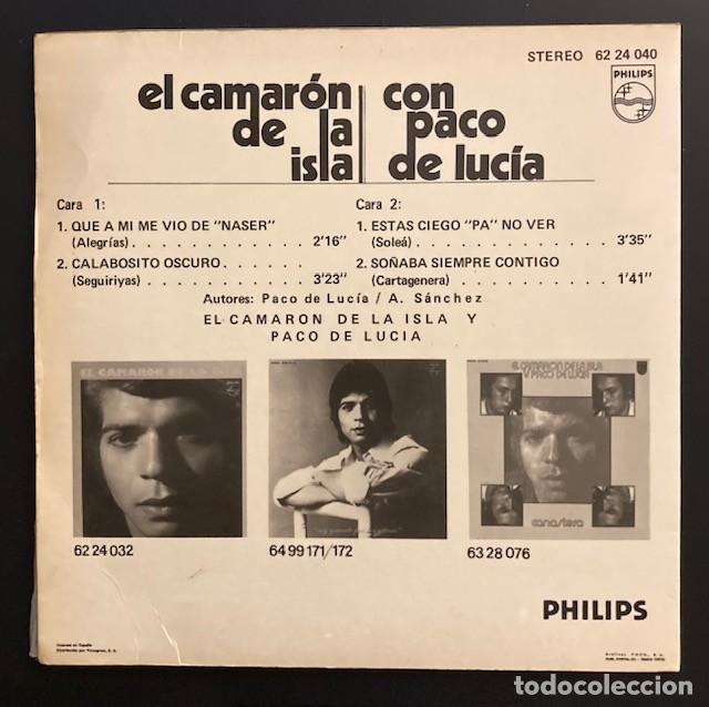 Discos de vinilo: EL CAMAR&Oacute;N DE LA ISLA Y PACO DE LUC&Iacute;A - Foto 2