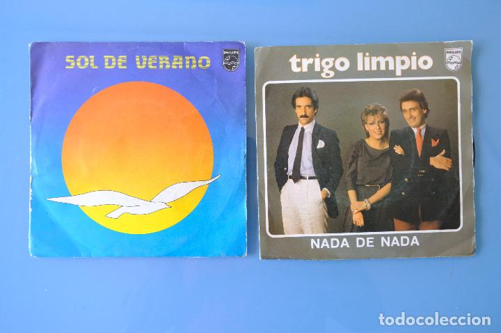 Discos de vinilo: TRIGO LIMPIO. NADA DE NADA + SOL DE VERANO. SINGLE VINILO - Foto 1