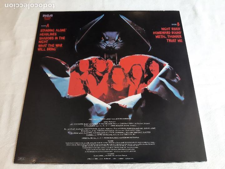 Discos de vinilo: WHITE WOLF -STANDING ALONE- (1985) LP DISCO VINILO - Foto 2