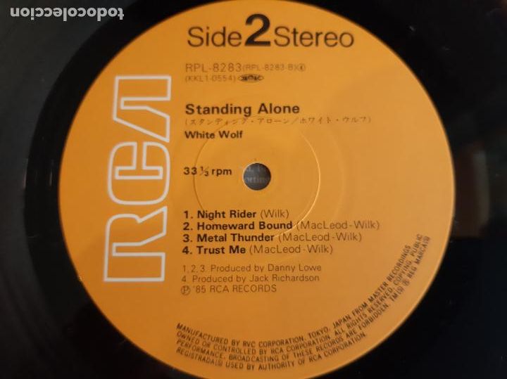 Discos de vinilo: WHITE WOLF -STANDING ALONE- (1985) LP DISCO VINILO - Foto 10