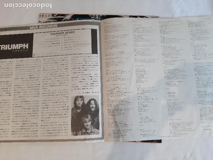 Discos de vinilo: TRIUMPH -THUNDER SEVEN- (1985) LP DISCO VINILO - Foto 6
