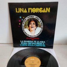 Discos de vinilo: LINA MORGAN EN SUS ÉXITOS DE LA MARINA TE LLAMA / LP-GATEFOLD - MARFER-1980 / MBC. ***/***. Lote 263077900