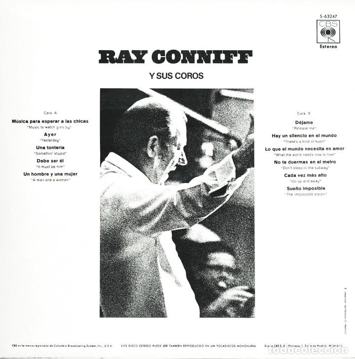 Discos de vinilo: LP DE RAY CONNIFF: RAY CONNIFF Y SUS COROS. CBS, 1970. BUEN ESTADO. - Foto 2