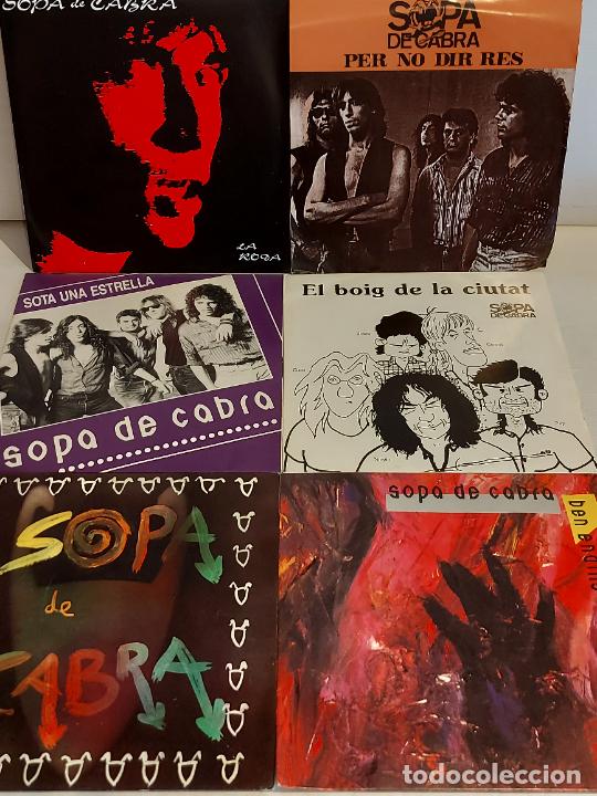 SOPA DE CABRA / 6 SINGLES IMPECABLES SIN USO / VER LAS FOTOS. (Música - Discos - Singles Vinilo - Grupos Españoles de los 90 a la actualidad)