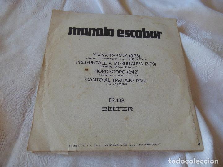 Discos de vinilo: Vinilo,Manolo Escobar. - Foto 2