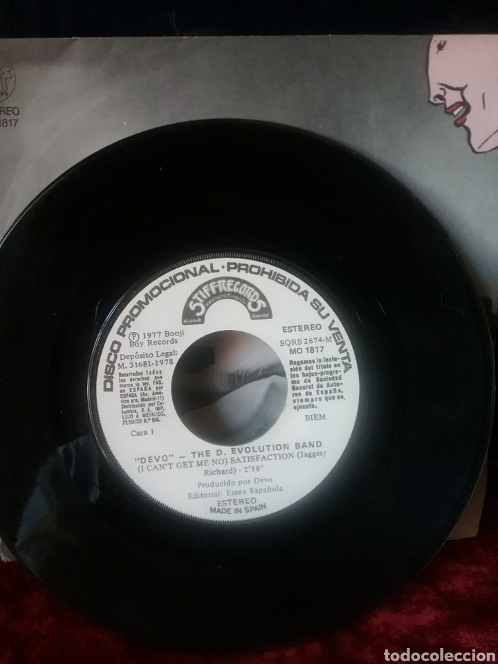 Discos de vinilo: DEVO 1978 STIFF Records PROMO. SPAIN Cofasa. - Foto 3