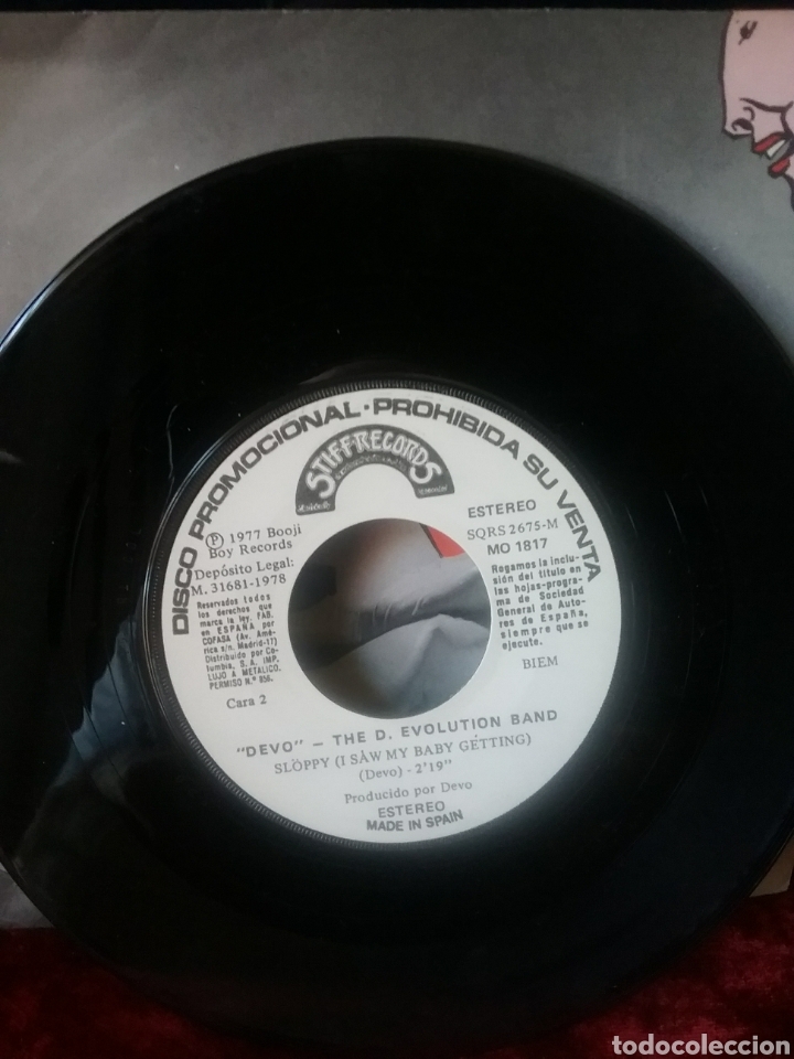 Discos de vinilo: DEVO 1978 STIFF Records PROMO. SPAIN Cofasa. - Foto 4