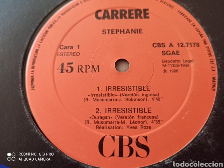 Discos de vinilo: Stephanie (2) - Irresistible (12&rdquo;, Maxi) - Foto 1