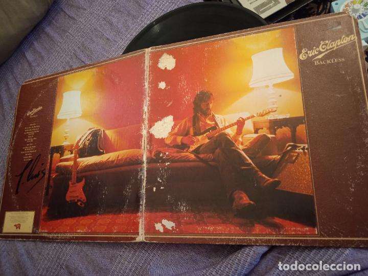 Discos de vinilo: ERIC CLAPTON LP. BACKLESS MADE IN USA. US. 1978 DEFECTUOSO - Foto 3