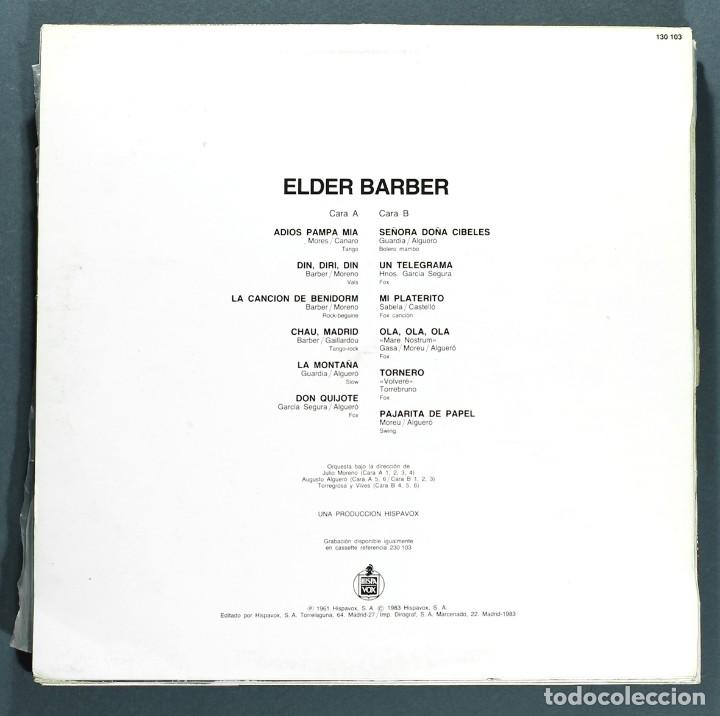 Discos de vinilo: LP DE: ELDER BARBER. HISPAVOX, REEDICI&Oacute;N DE1983. EXCELENTE ESTADO. - Foto 2