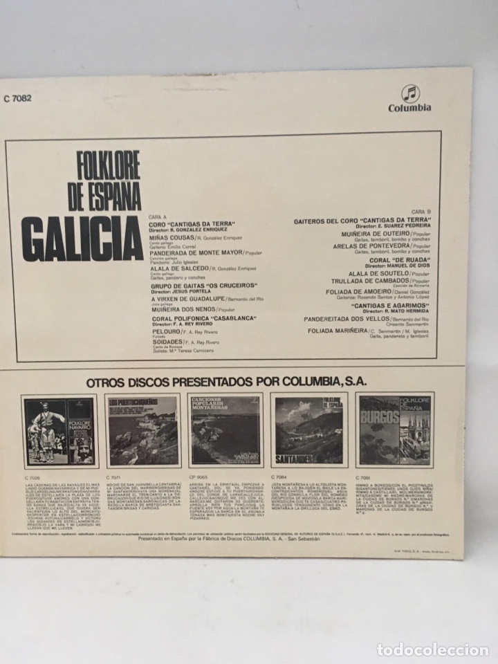 Discos de vinilo: Disco de vinilo folklore de Espa&ntilde;a Galicia - Foto 2