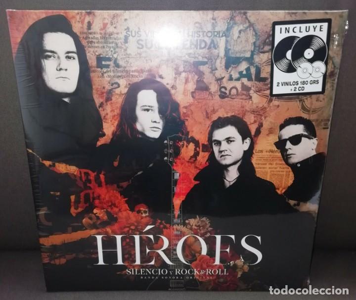 Discos de vinilo: heroes del silencio y rock&roll - doble vinilo + 2 cd - a estrenar - Foto 1