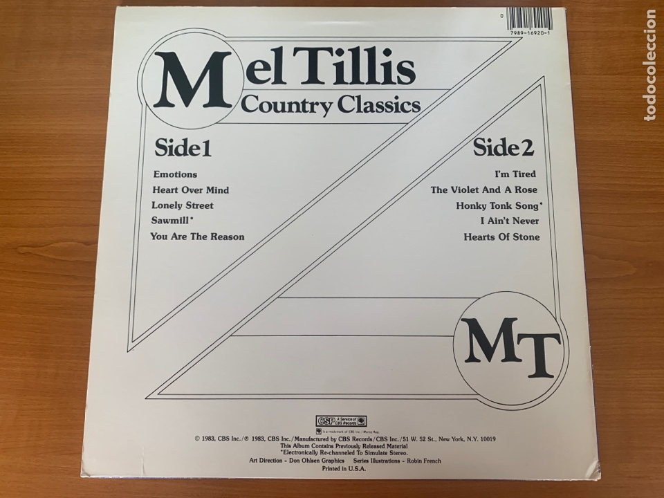 Discos de vinilo: Mel Tillis - Country Classics - Foto 2