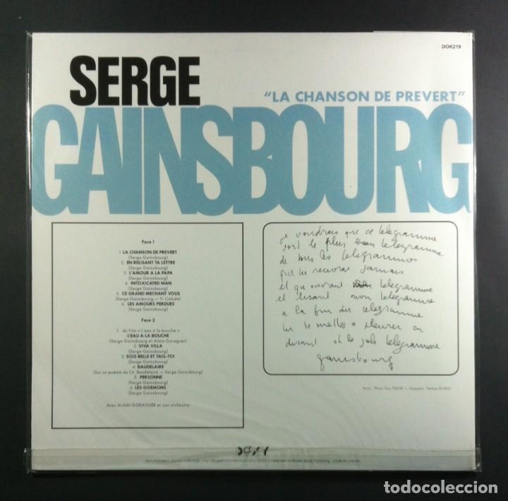 Serge Gainsbourg - La Chanson de PREVERT (LP)