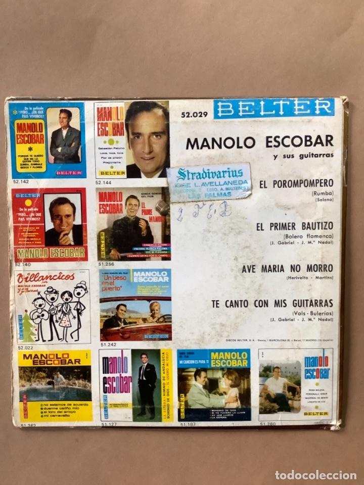 Discos de vinilo: Manolo Escobar 1960 vinilo single - Foto 2