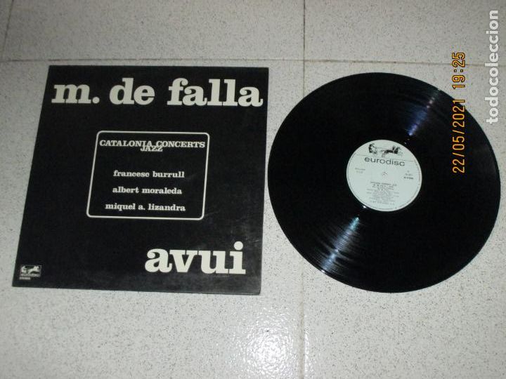 Discos de vinilo: CATALONIA CONCERTS JAZZ - M.DE FALLA - AVUI - SPAIN - EURODISC - REF 28 106 1 - GATEFOLD - L -