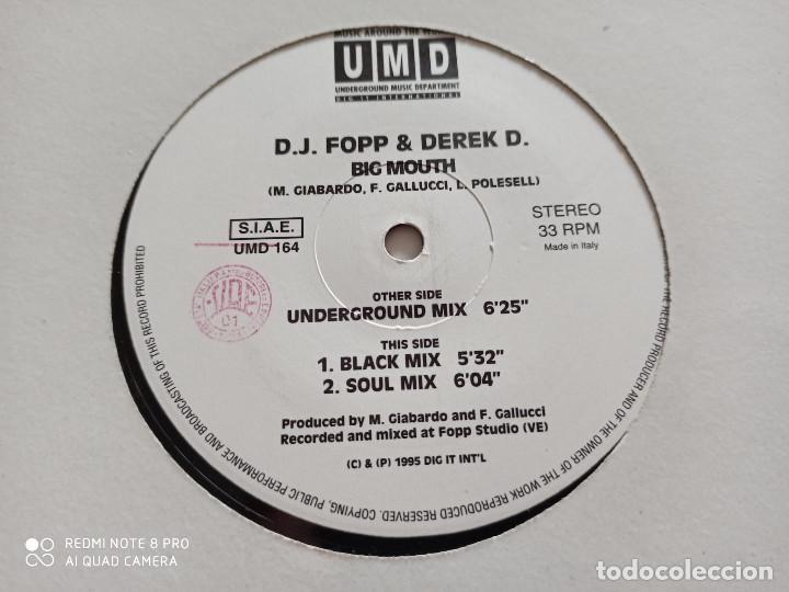 Discos de vinilo: DJ Fopp & Derek D. - Big Mouth (12&rdquo;) - Foto 1