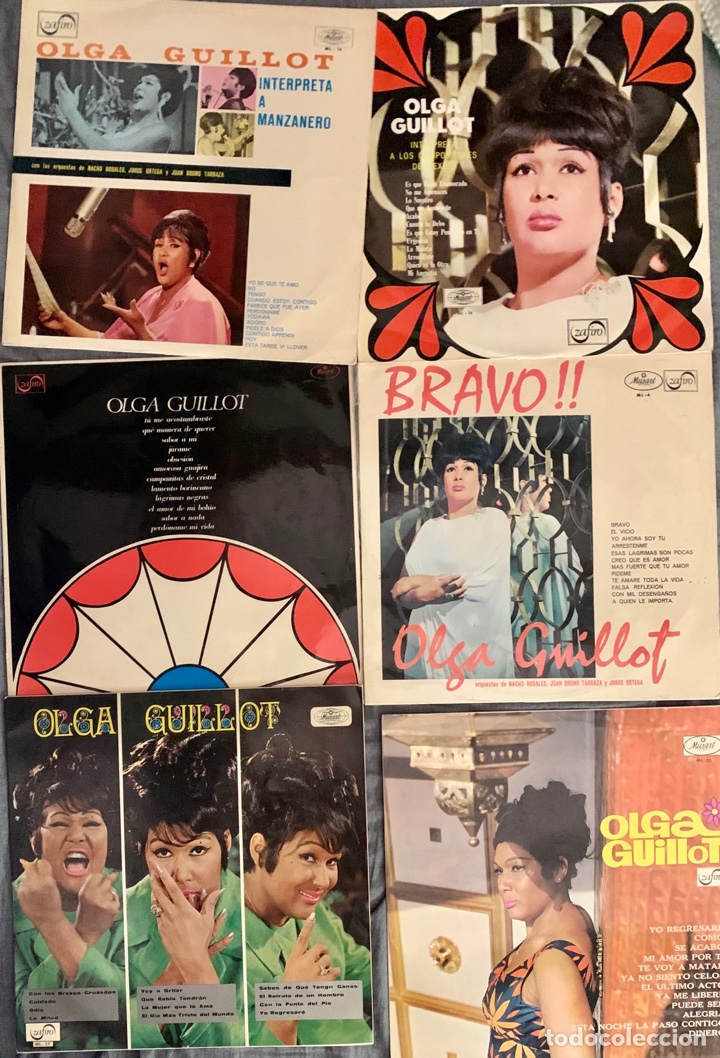 Discos de vinilo: OLGA GUILLOT X 6 - Foto 1