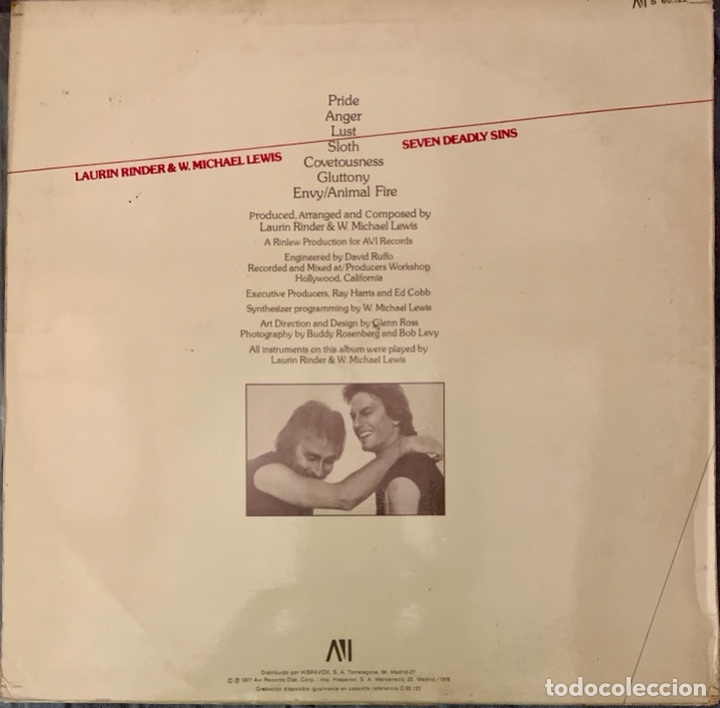 Discos de vinilo: RINDER & LEWIS Seven deadly sins - Foto 2