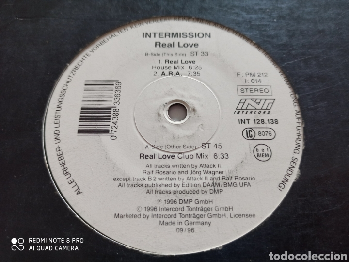 Discos de vinilo: Intermission - Real Love (12&rdquo;) - Foto 1