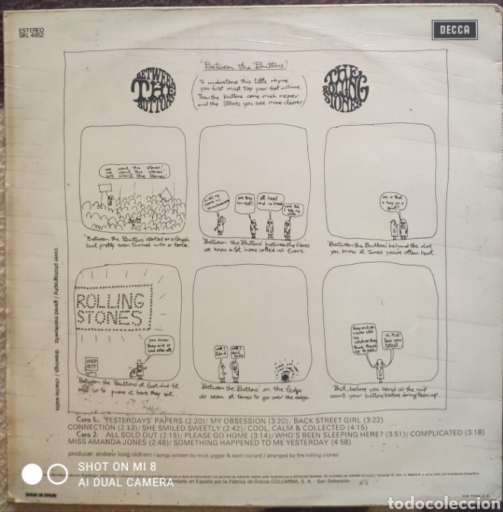 Discos de vinilo: The Rolling Stones&nbsp;&lrm;&ndash;&nbsp;Between The Buttons - Foto 2