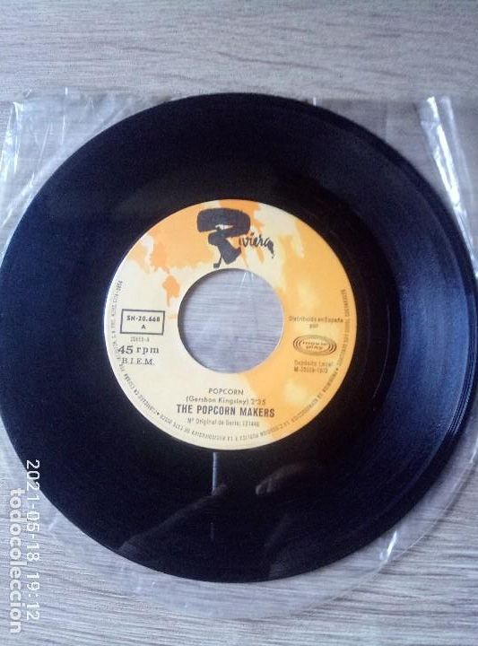 Discos de vinilo: single vinilo the popcorns makers popcorn toad in the hole sin funda. - Foto 1