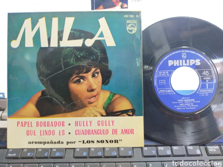 Discos de vinilo: Mila EP papel borrador + 3 1964 - Foto 1
