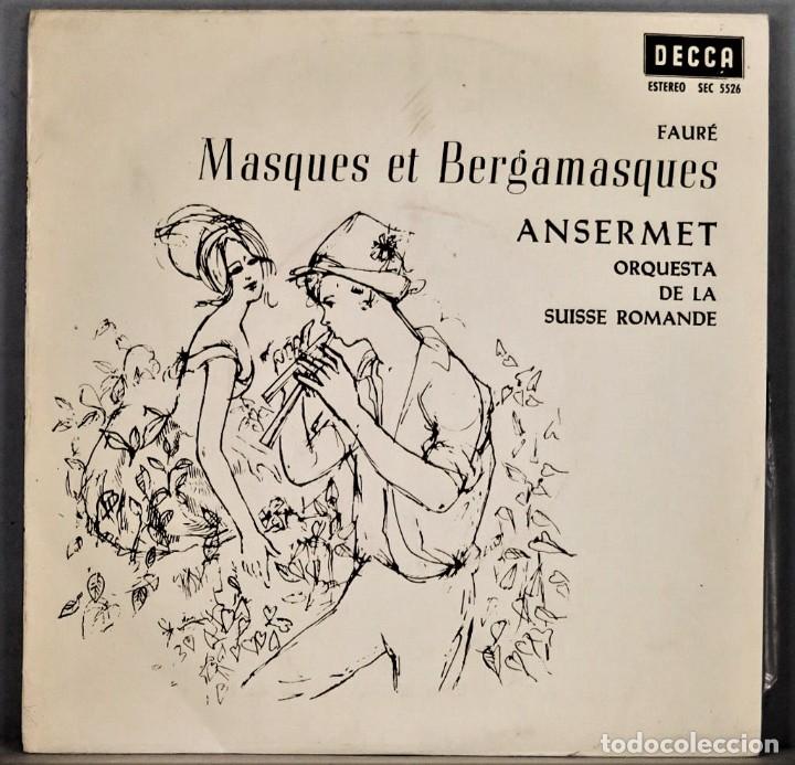 Discos de vinilo: EP. MASQUES ET BERGAMASQUES. ANSERMET - Foto 1