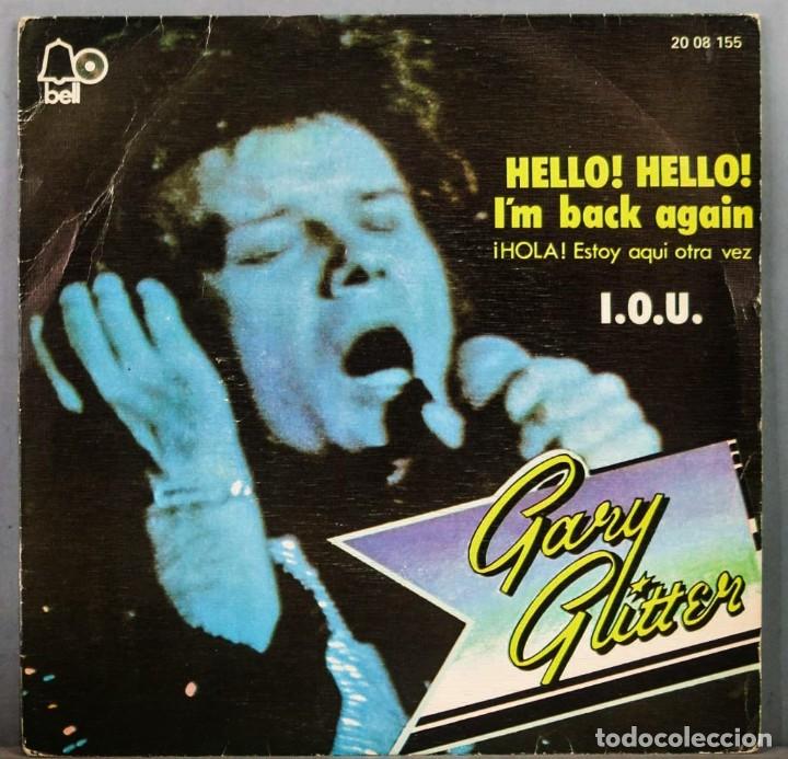 Discos de vinilo: SINGLE. GARY GLITTER. HELLO ! HELLO! - Foto 1
