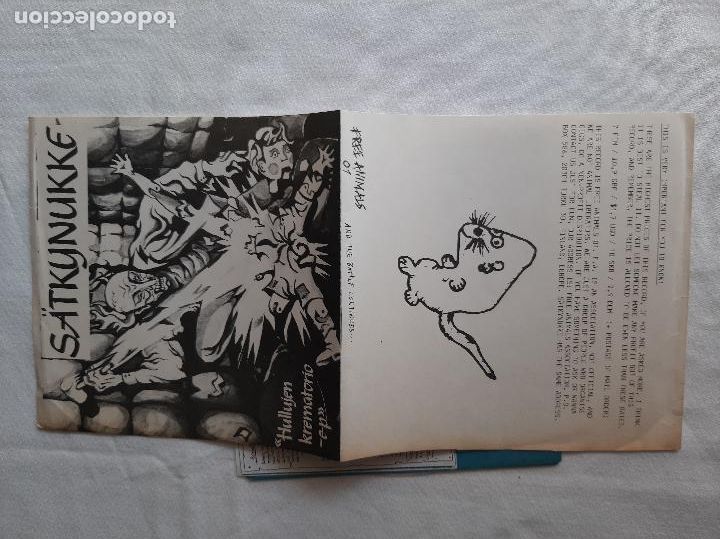 Discos de vinilo: S&Auml;TKYNUKKE -HULLUJEN KREMATORIO- (1987) EP 7&rdquo; - Foto 7