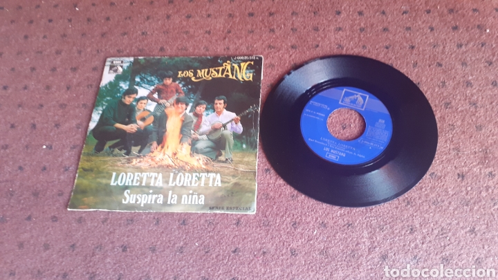 Discos de vinilo: LOS MUSTANG - LORETTA LORETTA - SINGLE - SPAIN - EMI - L - - Foto 1