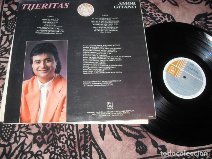 Discos de vinilo: TIJERITAS. LP. AMOR GITANO. MADE IN SPAIN. 1992 - Foto 3