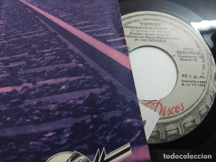 Discos de vinilo: EXPRESS/PERSEGUIDOR NOCTURNO/SINGLE. - Foto 2