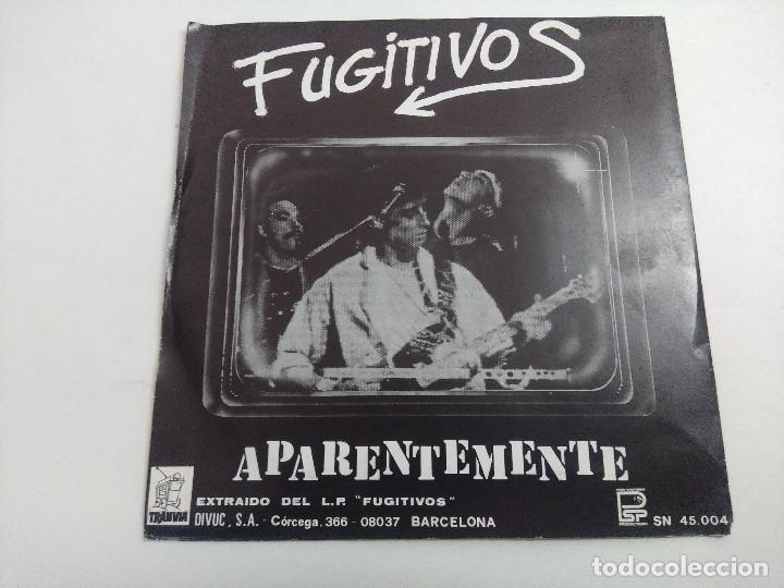 Discos de vinilo: FUGITIVOS/LA GRAN MENTIRA/SINGLE. - Foto 3