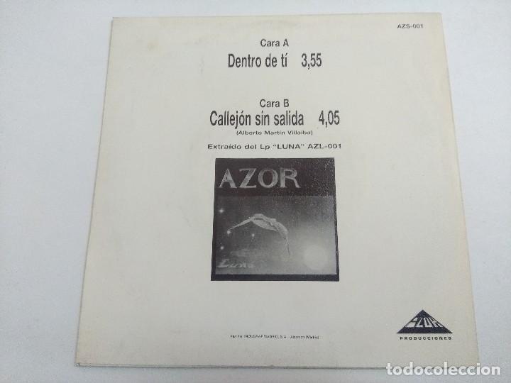 Discos de vinilo: AZOR/DENTRO DE TI/SINGLE PROMOCIONAL. - Foto 3