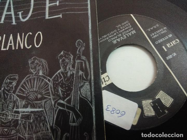 Discos de vinilo: MALAVAJE/ARROZ BLANCO/SINGLE PROMOCIONAL. - Foto 2